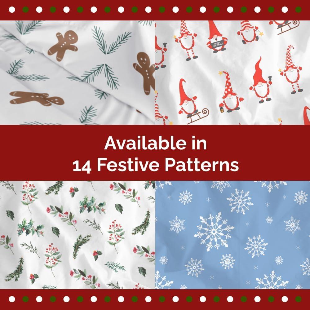 imageChristmas Duvet Cover Queen Size Set Extra Soft Queen Duvet Cover with 2 Pillow Shams Holiday Xmas Bedding with Zipper Closures ampamp Ties Comfy Snug ampamp Cozy Breathable Bed Set 90 x 90 Red Gnomes09 Holiday Wreath No Comforter