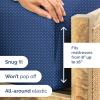 Striped Sheets – Grey Striped Sheets – 1 Flat & 1 Fitted & 2 Pillowcases w/ Deep Pockets – Comfy, Wrinkle & Fade Free – Ultra-Soft, Breathable & Cooling – Luxury Pinstripe Bedding – Full Size Bed Set(36 – Navy Microdots)