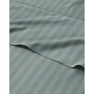 Striped Sheets – Grey Striped Sheets – 1 Flat & 1 Fitted & 2 Pillowcases w/ Deep Pockets – Comfy, Wrinkle & Fade Free – Ultra-Soft, Breathable & Cooling – Luxury Pinstripe Bedding – Full Size Bed Set(32 – Greeny Stripes)