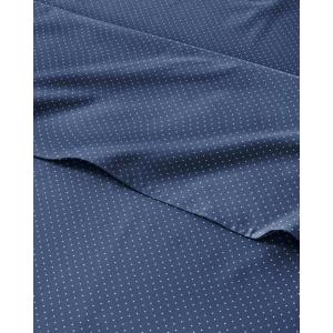 Striped Sheets – Grey Striped Sheets – 1 Flat & 1 Fitted & 2 Pillowcases w/ Deep Pockets – Comfy, Wrinkle & Fade Free – Ultra-Soft, Breathable & Cooling – Luxury Pinstripe Bedding – Full Size Bed Set(36 – Navy Microdots)