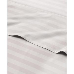 Striped Sheets – Grey Striped Sheets – 1 Flat & 1 Fitted & 2 Pillowcases w/ Deep Pockets – Comfy, Wrinkle & Fade Free – Ultra-Soft, Breathable & Cooling – Luxury Pinstripe Bedding – Full Size Bed Set(30 – Greyscale)