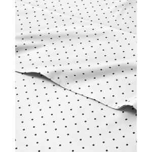 Striped Sheets – Grey Striped Sheets – 1 Flat & 1 Fitted & 2 Pillowcases w/ Deep Pockets – Comfy, Wrinkle & Fade Free – Ultra-Soft, Breathable & Cooling – Luxury Pinstripe Bedding – Full Size Bed Set(35 – Dots)