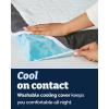 Memory Foam Mattress Topper with Cooling Cover – 3 Inch Cooling Gel Mattress Topper – Extra Plush, Thick and Comfortable – Twin XL Size Mattress Pad with Washable Cover – Pressure Relief Bed Topper