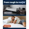 Memory Foam Mattress Topper with Cooling Cover – 3 Inch Cooling Gel Mattress Topper – Extra Plush, Thick and Comfortable – Twin XL Size Mattress Pad with Washable Cover – Pressure Relief Bed Topper