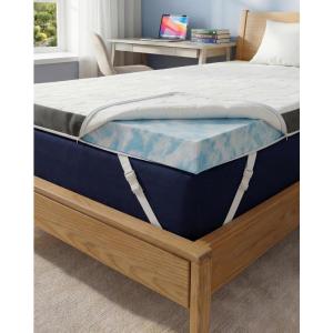 Memory Foam Mattress Topper with Cooling Cover – 3 Inch Cooling Gel Mattress Topper – Extra Plush, Thick and Comfortable – Twin XL Size Mattress Pad with Washable Cover – Pressure Relief Bed Topper