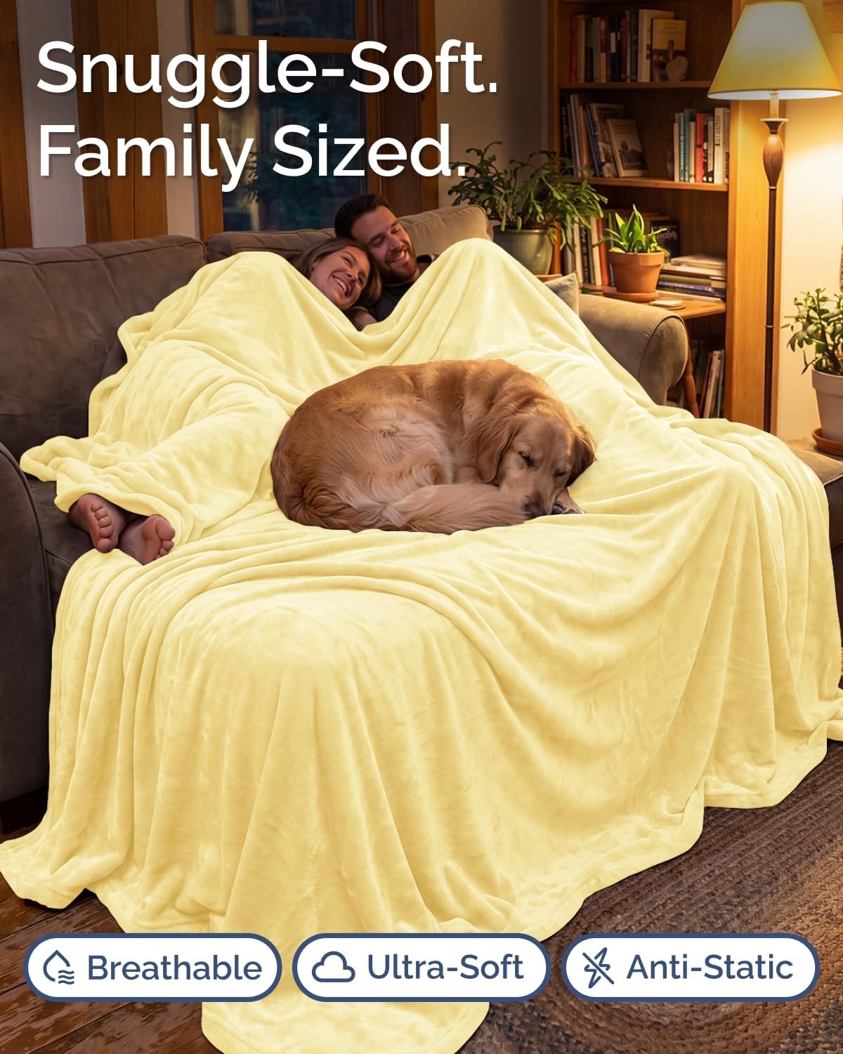 image:imageCGK Christmas Fleece Blanket Throw Size Flannel Throw Red Flakes 50x6003 Yellow