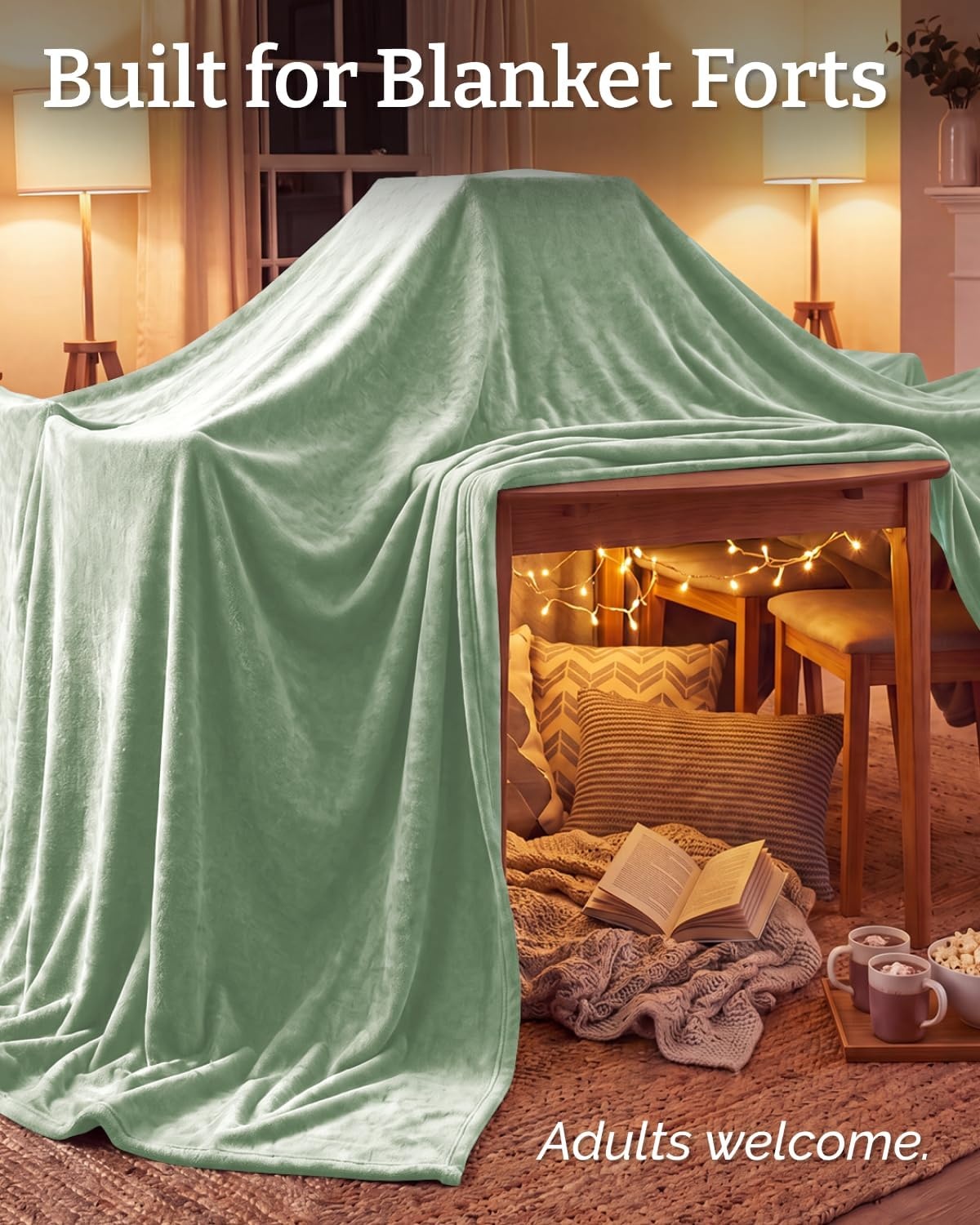 image:imageCGK Christmas Fleece Blanket Throw Size Flannel Throw Red Flakes 50x6007 Celadon