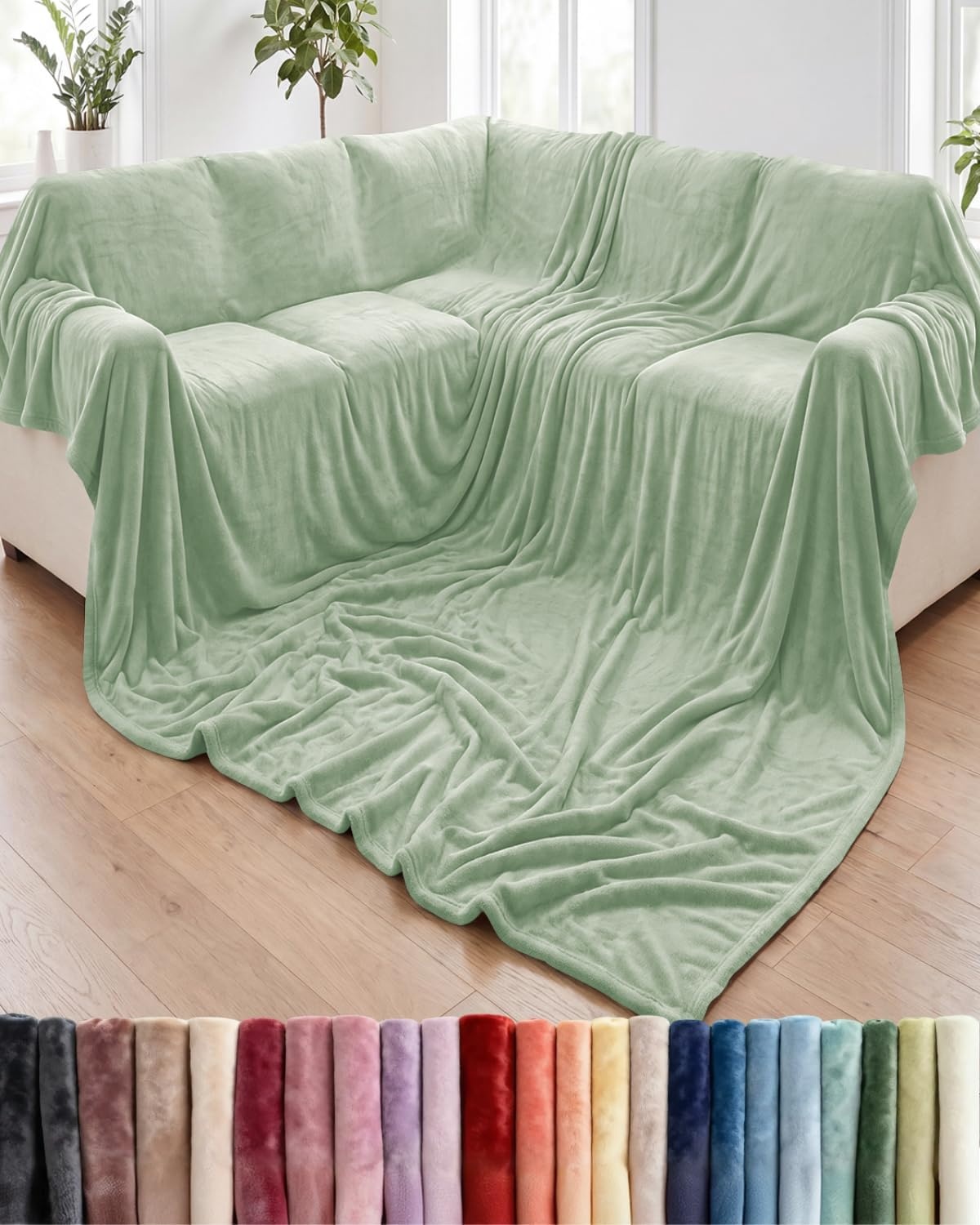 image:imageCGK Christmas Fleece Blanket Throw Size Flannel Throw Red Flakes 50x6007 Celadon
