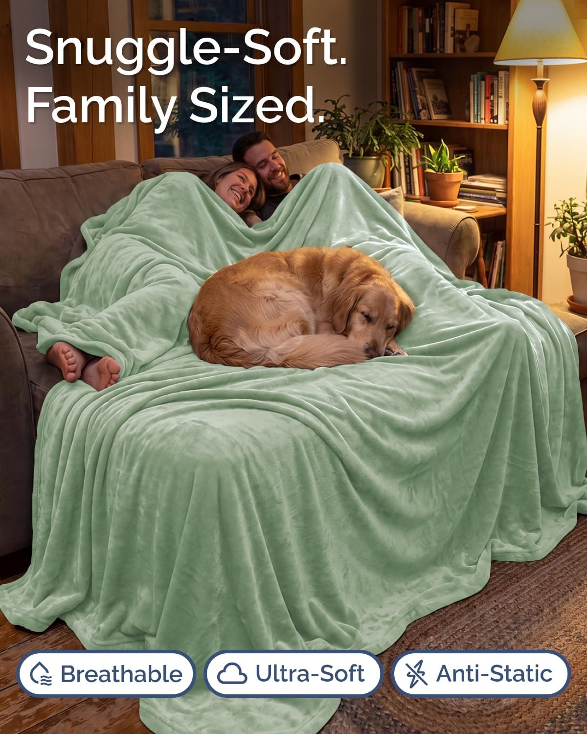 image:imageCGK Christmas Fleece Blanket Throw Size Flannel Throw Red Flakes 50x6007 Celadon