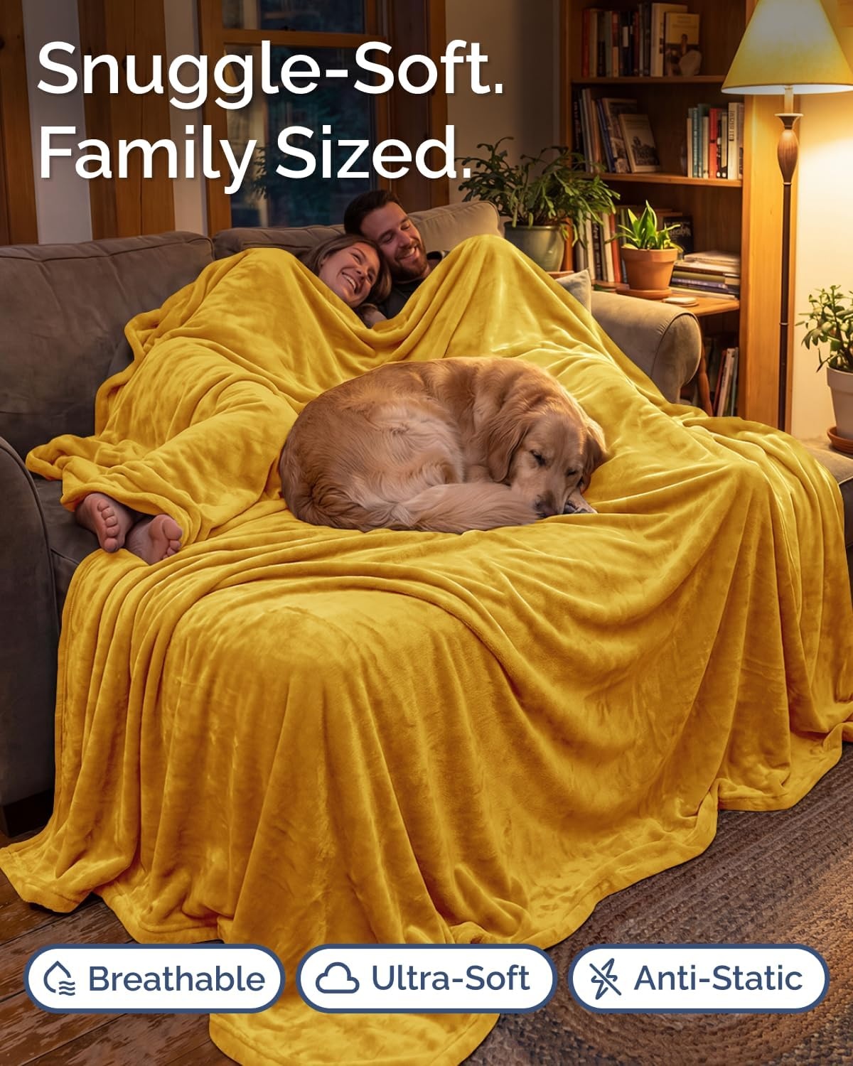 image:imageCGK Christmas Fleece Blanket Throw Size Flannel Throw Red Flakes 50x6012 Gold