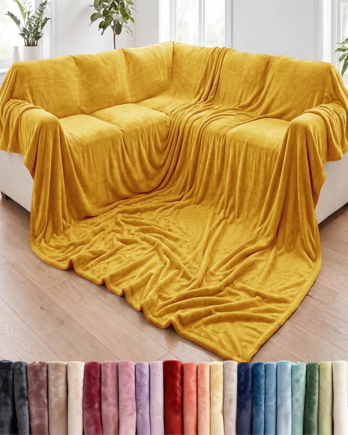 image:imageCGK Christmas Fleece Blanket Throw Size Flannel Throw Red Flakes 50x6012 Gold