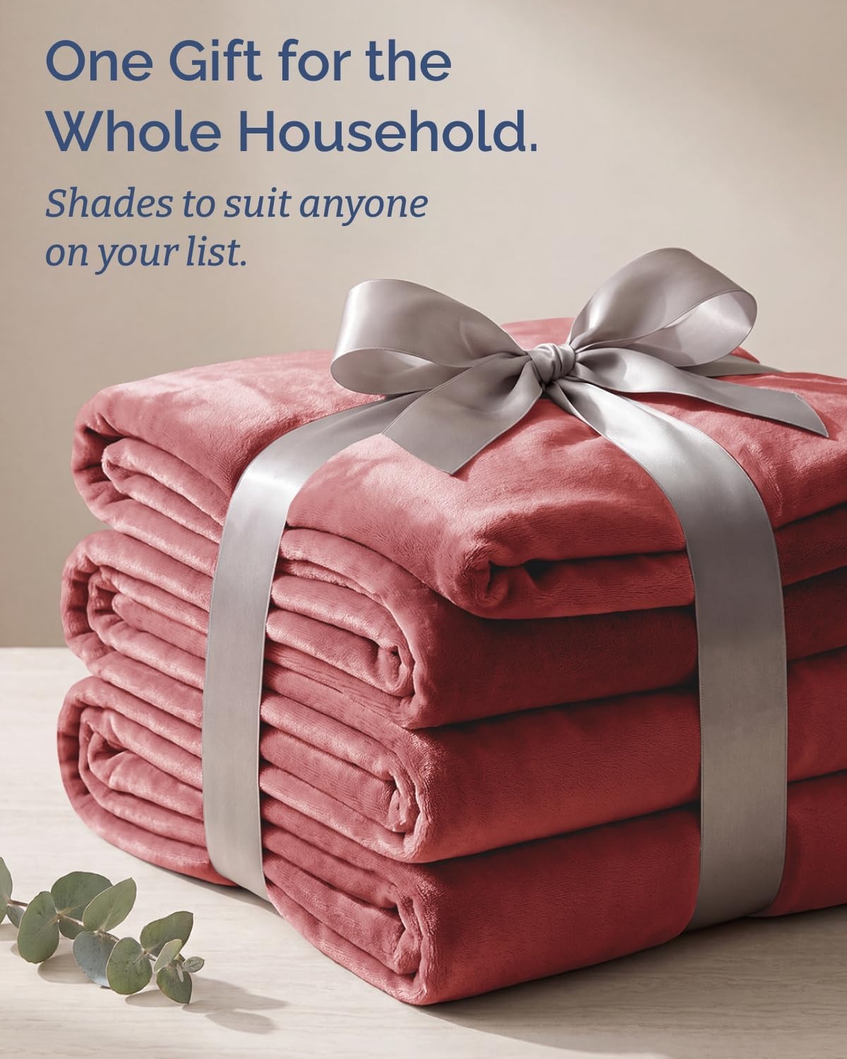 image:imageCGK Christmas Fleece Blanket Throw Size Flannel Throw Red Flakes 50x6015 Dusty Rose