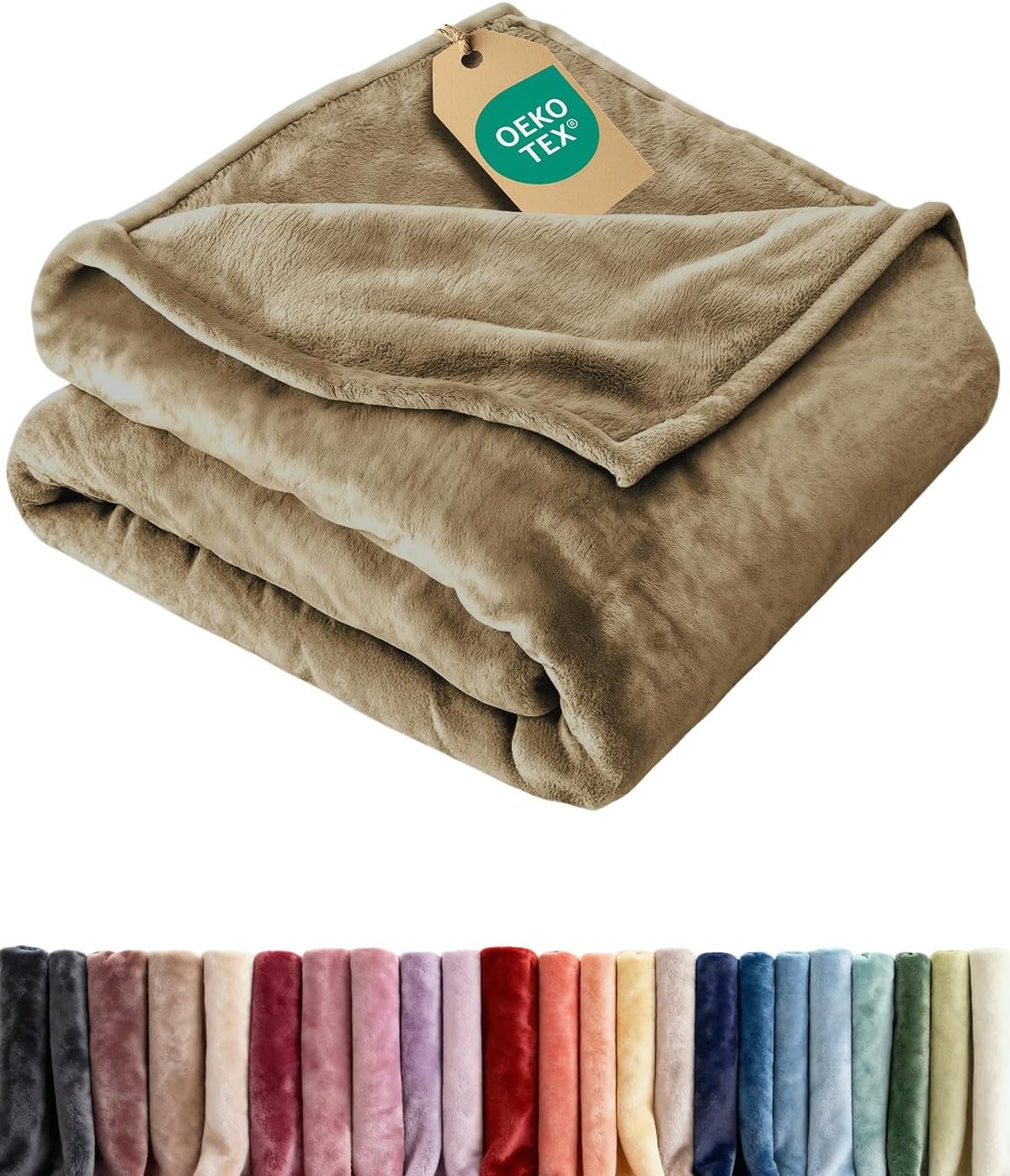 image:imageCGK Christmas Fleece Blanket Throw Size Flannel Throw Red Flakes 50x6019 Camel