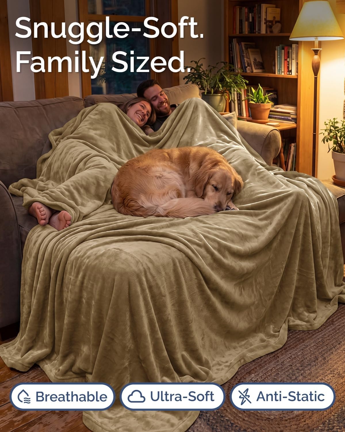 image:imageCGK Christmas Fleece Blanket Throw Size Flannel Throw Red Flakes 50x6019 Camel
