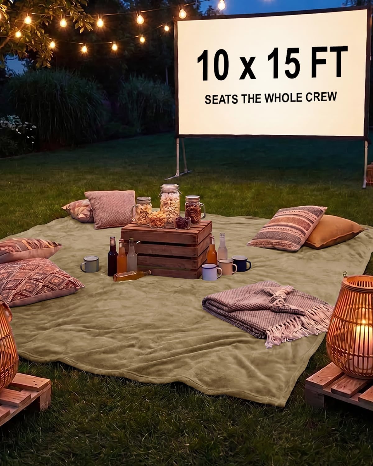 image:imageCGK Christmas Fleece Blanket Throw Size Flannel Throw Red Flakes 50x6019 Camel