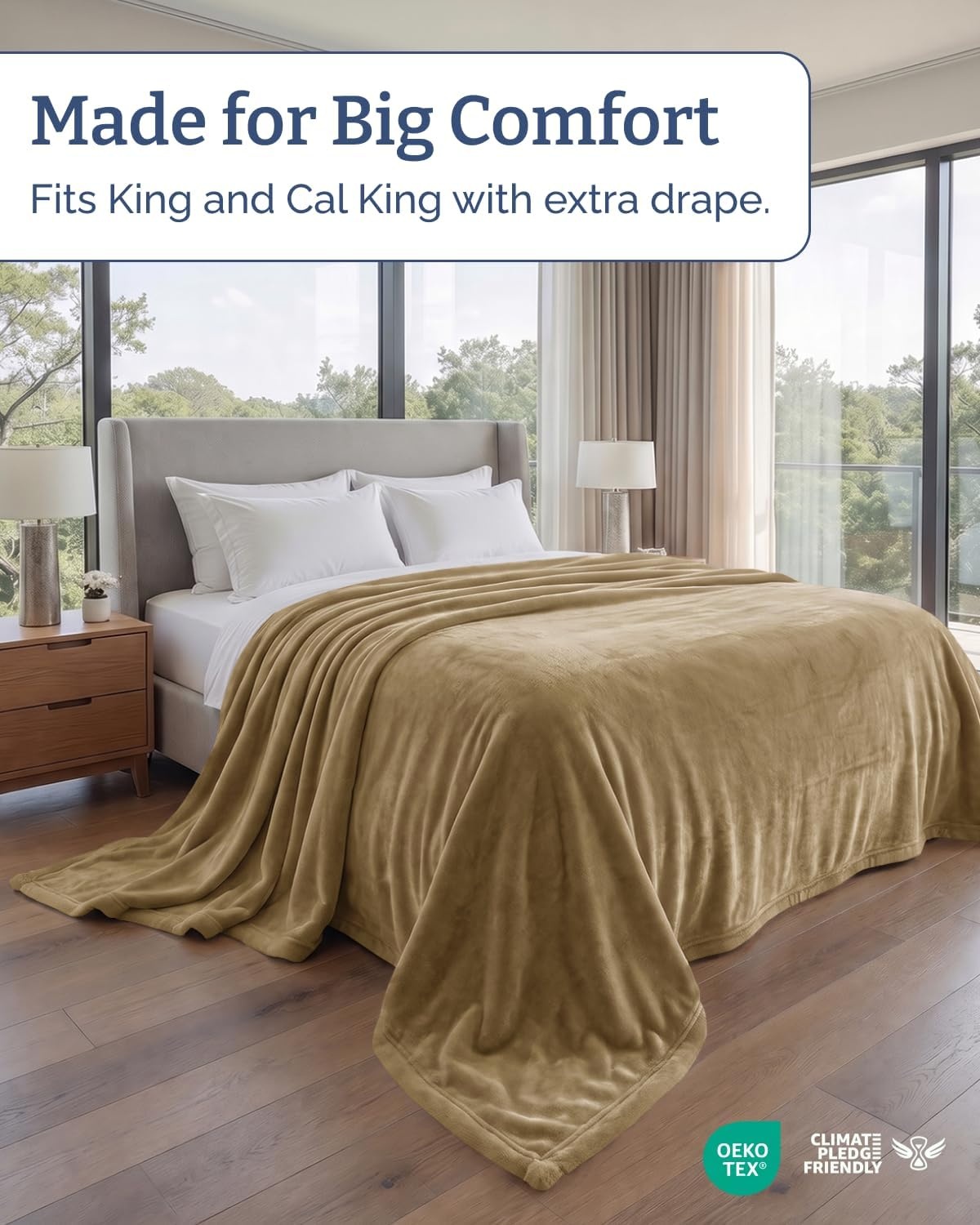 image:imageCGK Christmas Fleece Blanket Throw Size Flannel Throw Red Flakes 50x6019 Camel
