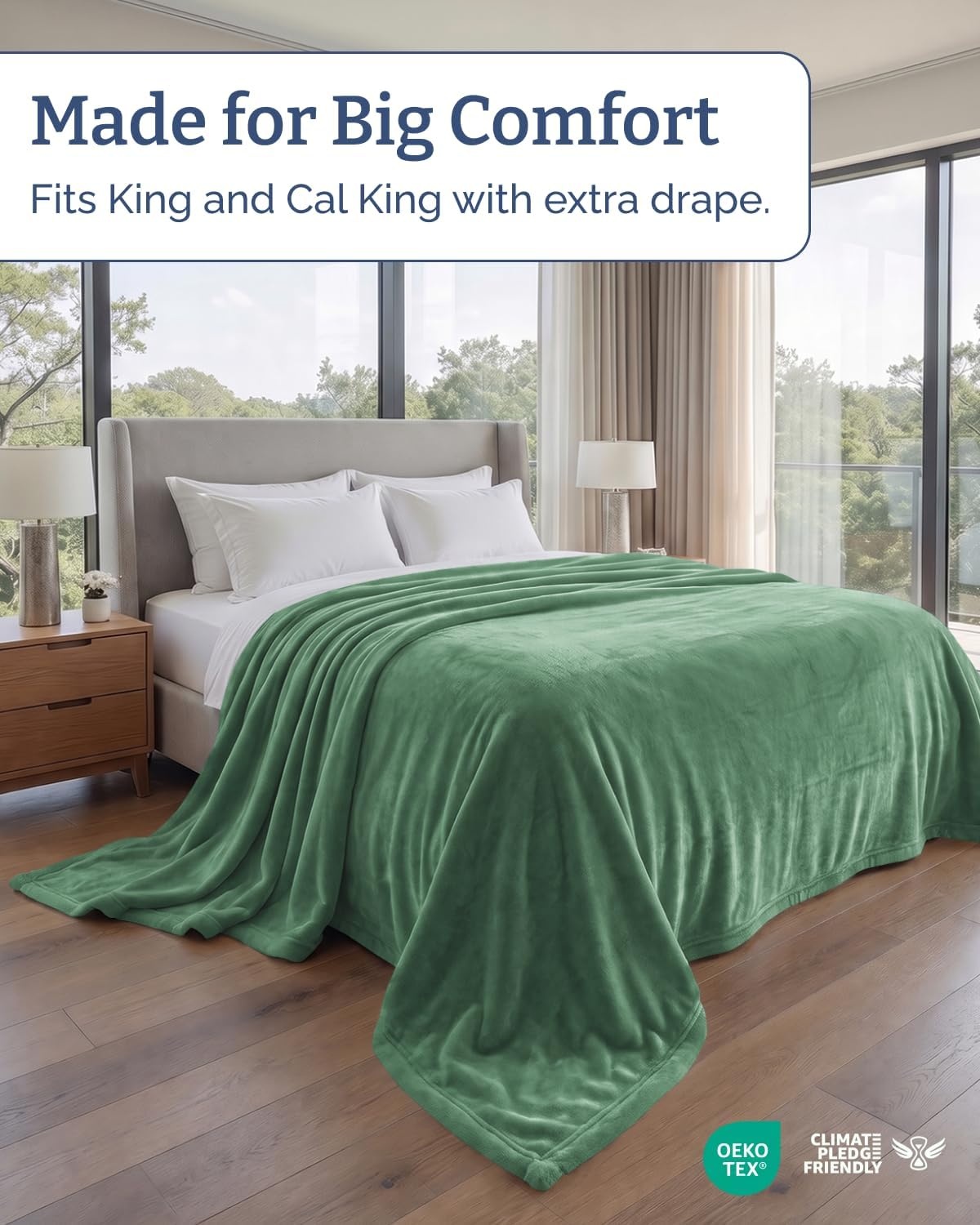 image:imageCGK Christmas Fleece Blanket Throw Size Flannel Throw Red Flakes 50x6020 Sage Green