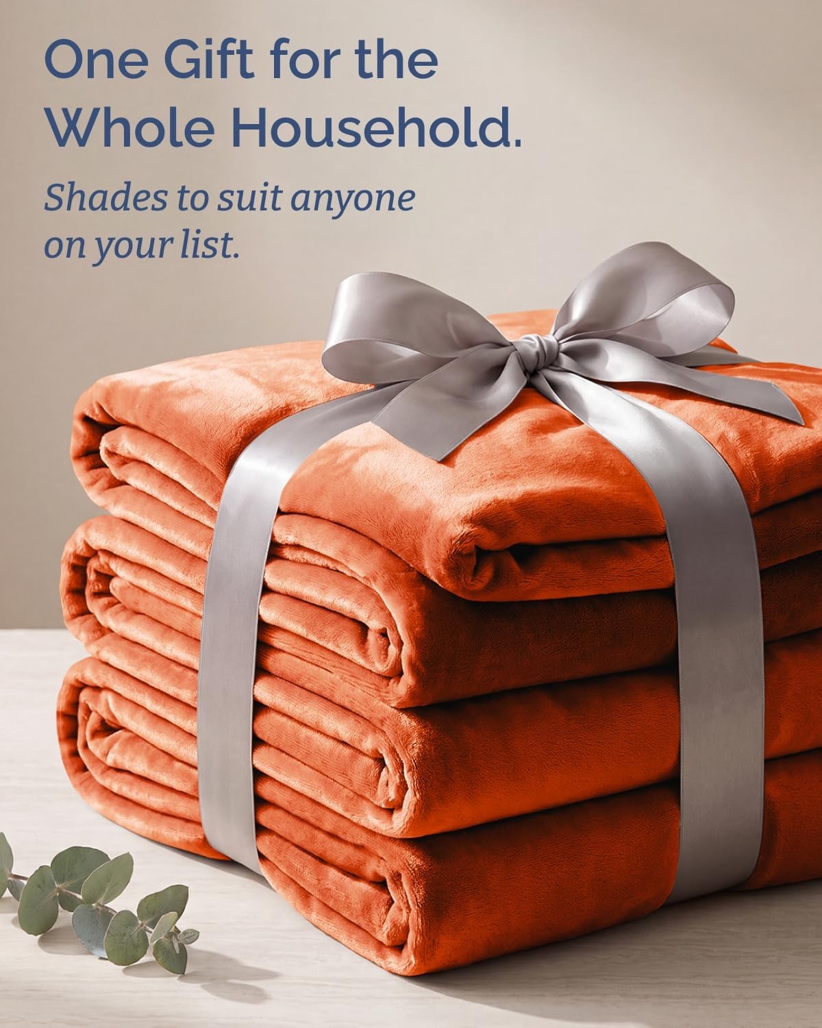 image:imageCGK Christmas Fleece Blanket Throw Size Flannel Throw Red Flakes 50x6022 Burnt Orange