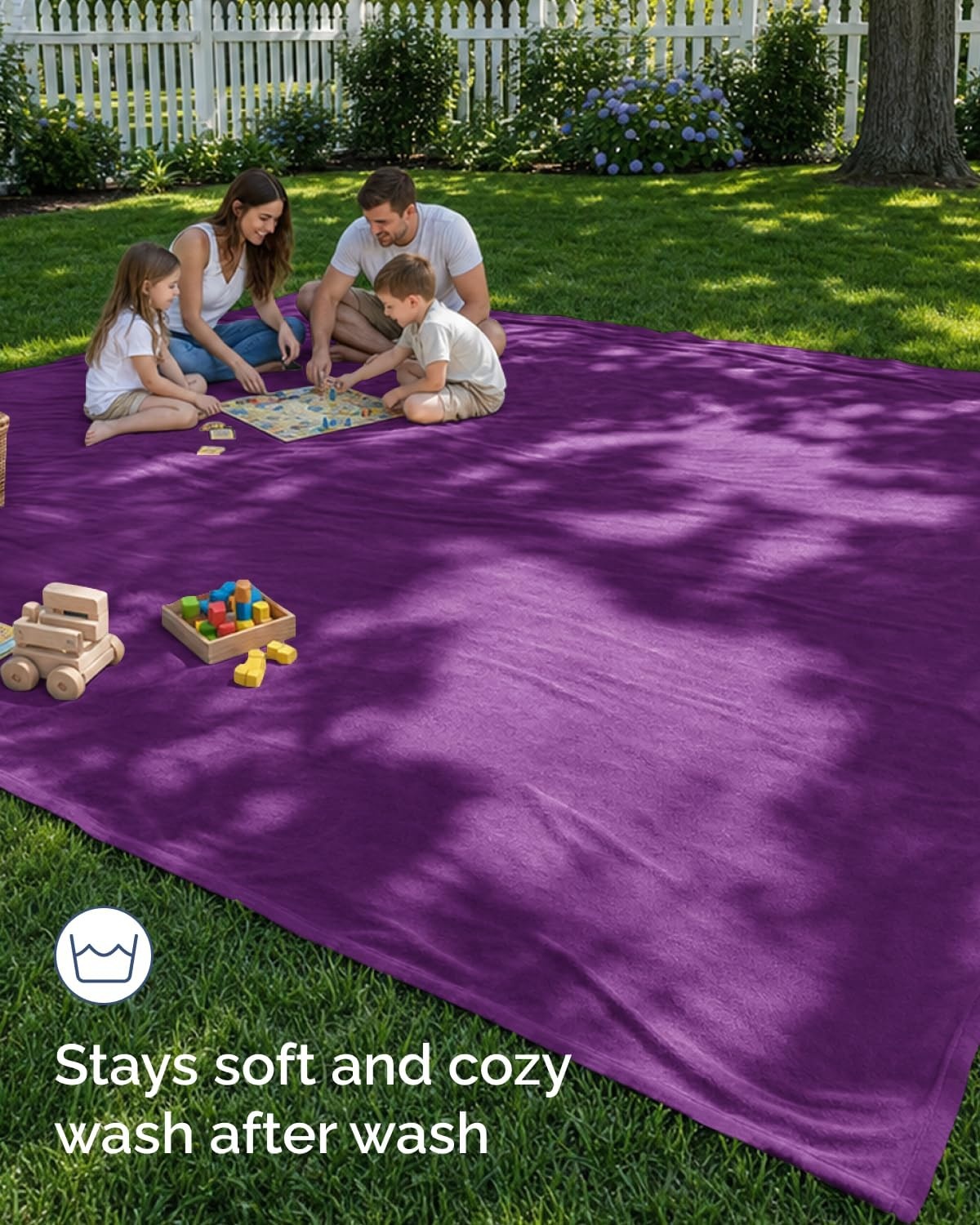 image:imageCGK Christmas Fleece Blanket Throw Size Flannel Throw Red Flakes 50x6023 Purple