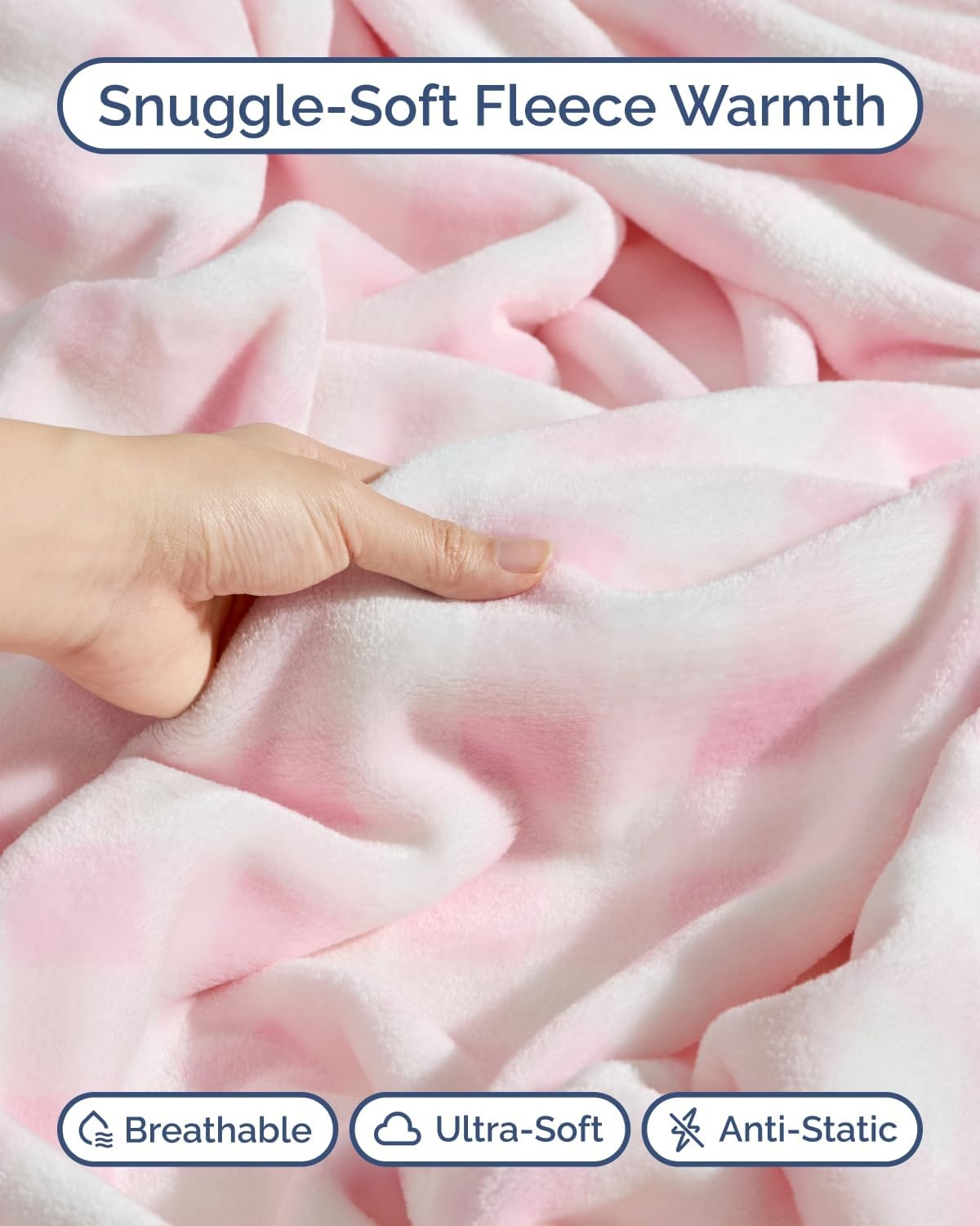 image:imageCGK Christmas Fleece Blanket Throw Size Flannel Throw Red Flakes 50x6041 Pink Checkered