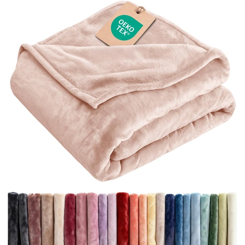 image:imageCGK Christmas Fleece Blanket Throw Size Flannel Throw Red Flakes 50x6016 Rosewater