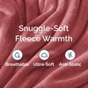 CGK Christmas Fleece Blanket Throw Size – Flannel Throw – Red Flakes, 50×60(15 – Dusty Rose)