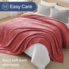CGK Christmas Fleece Blanket Throw Size – Flannel Throw – Red Flakes, 50×60(15 – Dusty Rose)