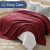 CGK Christmas Fleece Blanket Throw Size – Flannel Throw – Red Flakes, 50×60(18 – Burgundy)