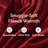 CGK Christmas Fleece Blanket Throw Size – Flannel Throw – Red Flakes, 50×60(18 – Burgundy)