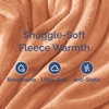 CGK Christmas Fleece Blanket Throw Size – Flannel Throw – Red Flakes, 50×60(26 – Peach Fuzz)