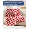 CGK Christmas Fleece Blanket Throw Size – Flannel Throw – Red Flakes, 50×60(32 – Hearts of Love)