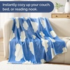 CGK Christmas Fleece Blanket Throw Size – Flannel Throw – Red Flakes, 50×60(33 – Cloud Print)
