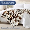 CGK Christmas Fleece Blanket Throw Size – Flannel Throw – Red Flakes, 50×60(34 – Cow Print)