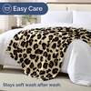 CGK Christmas Fleece Blanket Throw Size – Flannel Throw – Red Flakes, 50×60(35 – Leopard Print)