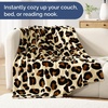 CGK Christmas Fleece Blanket Throw Size – Flannel Throw – Red Flakes, 50×60(35 – Leopard Print)