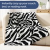CGK Christmas Fleece Blanket Throw Size – Flannel Throw – Red Flakes, 50×60(36 – Zebra Print)