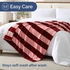 CGK Christmas Fleece Blanket Throw Size – Flannel Throw – Red Flakes, 50×60(37 – Burgundy Stripe)