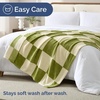CGK Christmas Fleece Blanket Throw Size – Flannel Throw – Red Flakes, 50×60(39 – Sage Checkered)