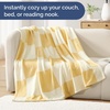 CGK Christmas Fleece Blanket Throw Size – Flannel Throw – Red Flakes, 50×60(40 – Beige Checkered)