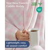 CGK Christmas Fleece Blanket Throw Size – Flannel Throw – Red Flakes, 50×60(41 – Pink Checkered)