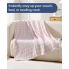CGK Christmas Fleece Blanket Throw Size – Flannel Throw – Red Flakes, 50×60(41 – Pink Checkered)