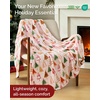CGK Christmas Fleece Blanket Throw Size – Flannel Throw – Red Flakes, 50×60(45 – Christmas Tree 2)