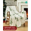 CGK Christmas Fleece Blanket Throw Size – Flannel Throw – Red Flakes, 50×60(46 – Frosted Firs)