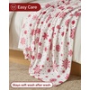 CGK Christmas Fleece Blanket Throw Size – Flannel Throw – Red Flakes, 50×60(50 – Red Snowflakes)