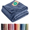 CGK Christmas Fleece Blanket Throw Size – Flannel Throw – Red Flakes, 50×60(02 – Washed Blue)