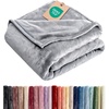 CGK Christmas Fleece Blanket Throw Size – Flannel Throw – Red Flakes, 50×60(06 – Grey)