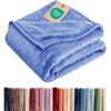 CGK Christmas Fleece Blanket Throw Size – Flannel Throw – Red Flakes, 50×60(08 – Vista Blue)