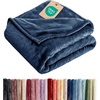 CGK Christmas Fleece Blanket Throw Size – Flannel Throw – Red Flakes, 50×60(09 – Navy)