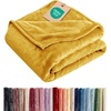 CGK Christmas Fleece Blanket Throw Size – Flannel Throw – Red Flakes, 50×60(12 – Gold)