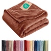 CGK Christmas Fleece Blanket Throw Size – Flannel Throw – Red Flakes, 50×60(13 – Mocha Mousse)